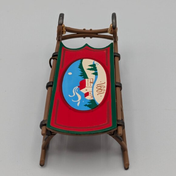 Hallmark Keepsake Old-Fashioned Sled 1991, Vintage Christmas Ornament - Picture 4 of 11